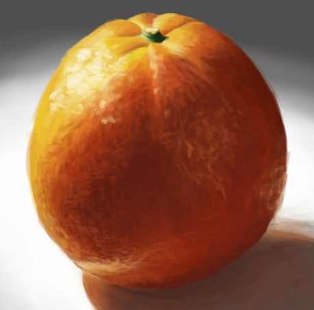 This is an orange I tried painting :D